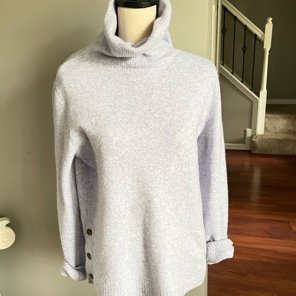 Cozy Lavender Turtleneck Sweater